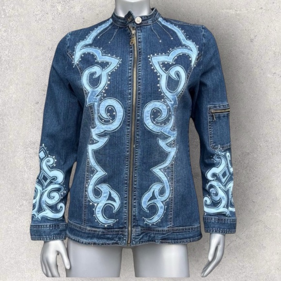 Vintage Denim Jacket Embroidered - Picture 11 of 11